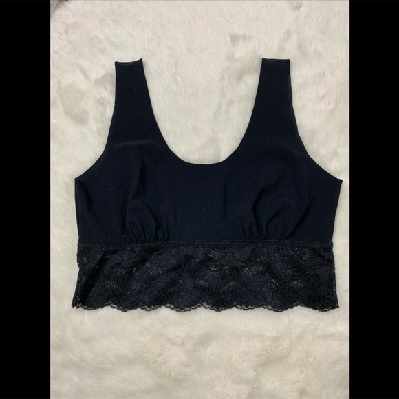 NEW $78‎ COMMANDO Sexy And Smooth Lace Trim Longline Bralette [SZ Large ] - Picture 2 of 8